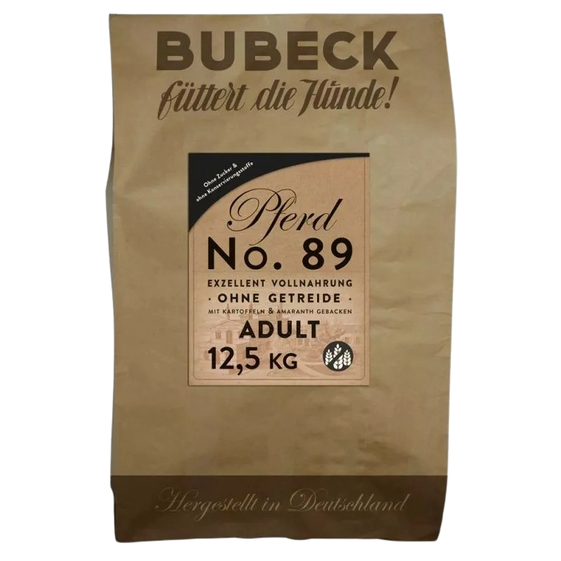 Bubeck No. 89 Hest – stenovnsbagt monoprotein hundefoder med hest