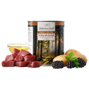 Hubertus Gold Forest-Edition Schwarzwild – kornfri vådfoder med vildsvin