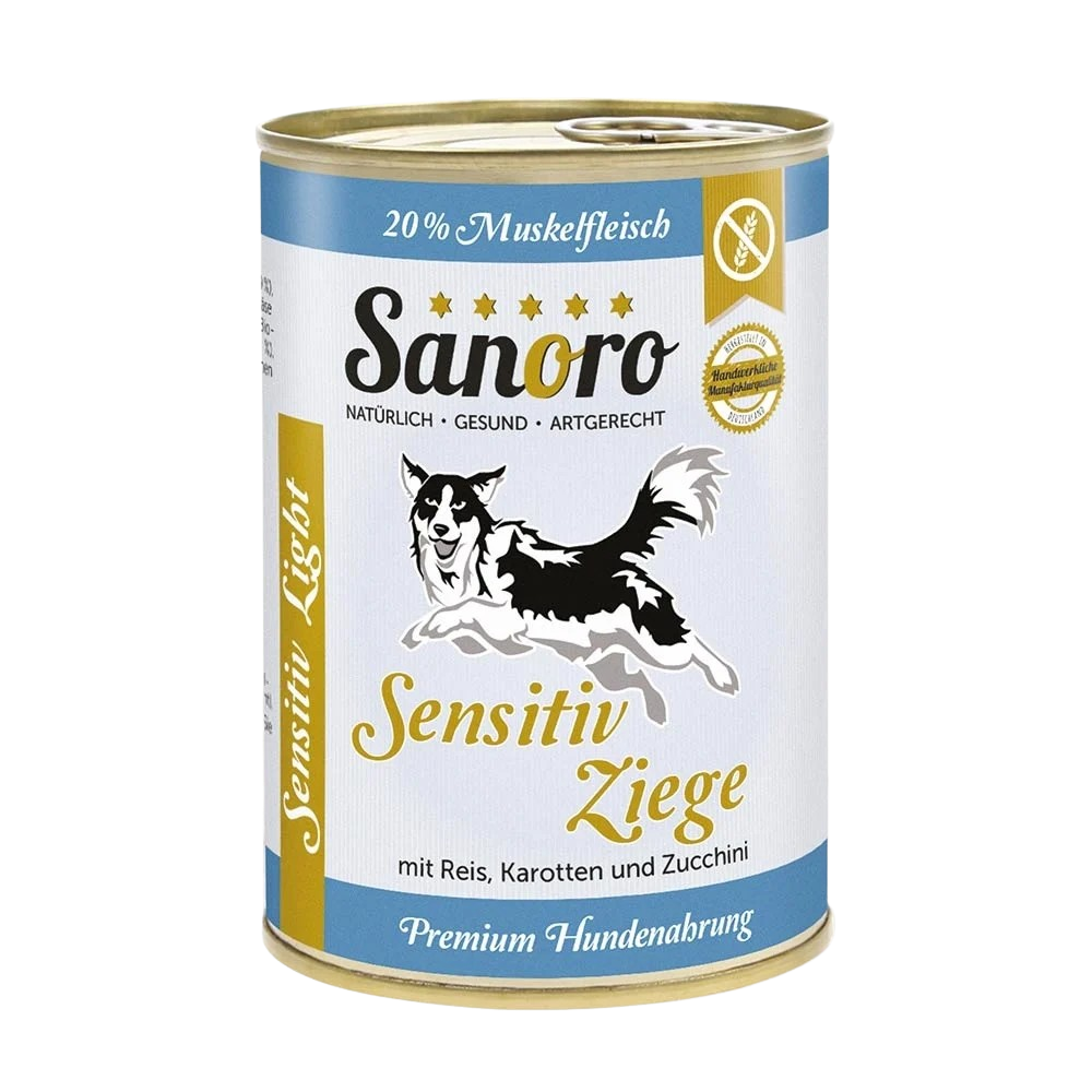 Sanoro Sensitiv Light Ged med bio-ris – purinfattigt light-foder
