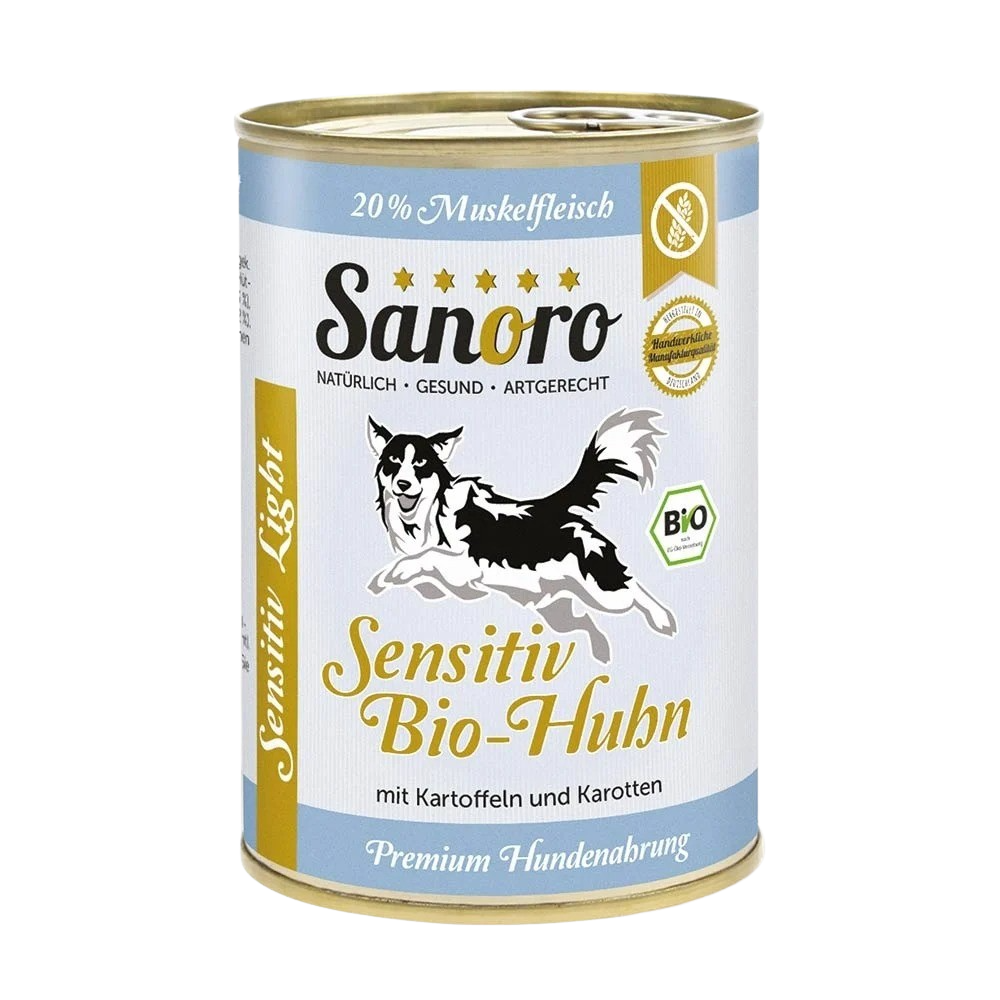 Sanoro Sensitiv Light Bio-Kylling med kartoffel – purinfattigt og getreidefri