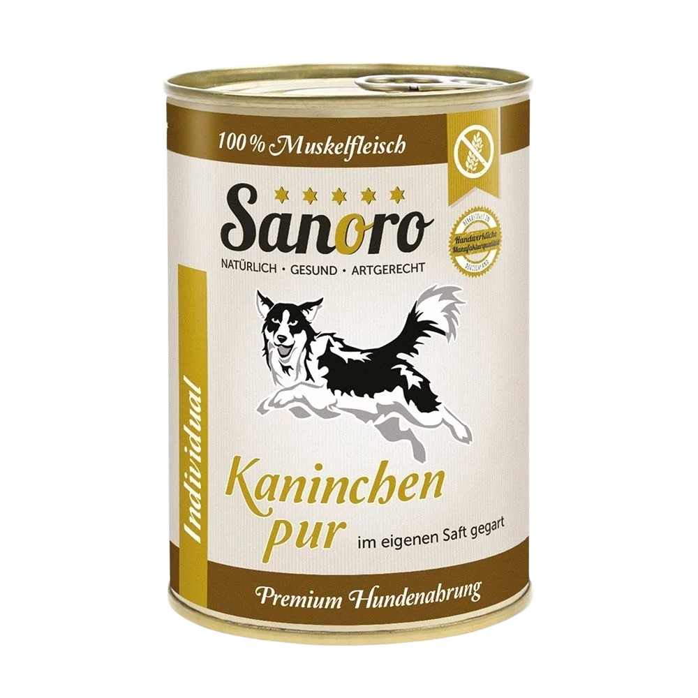 Sanoro Kanin Pur – 100 % rent muskelkød fra kanin, hypoallergent