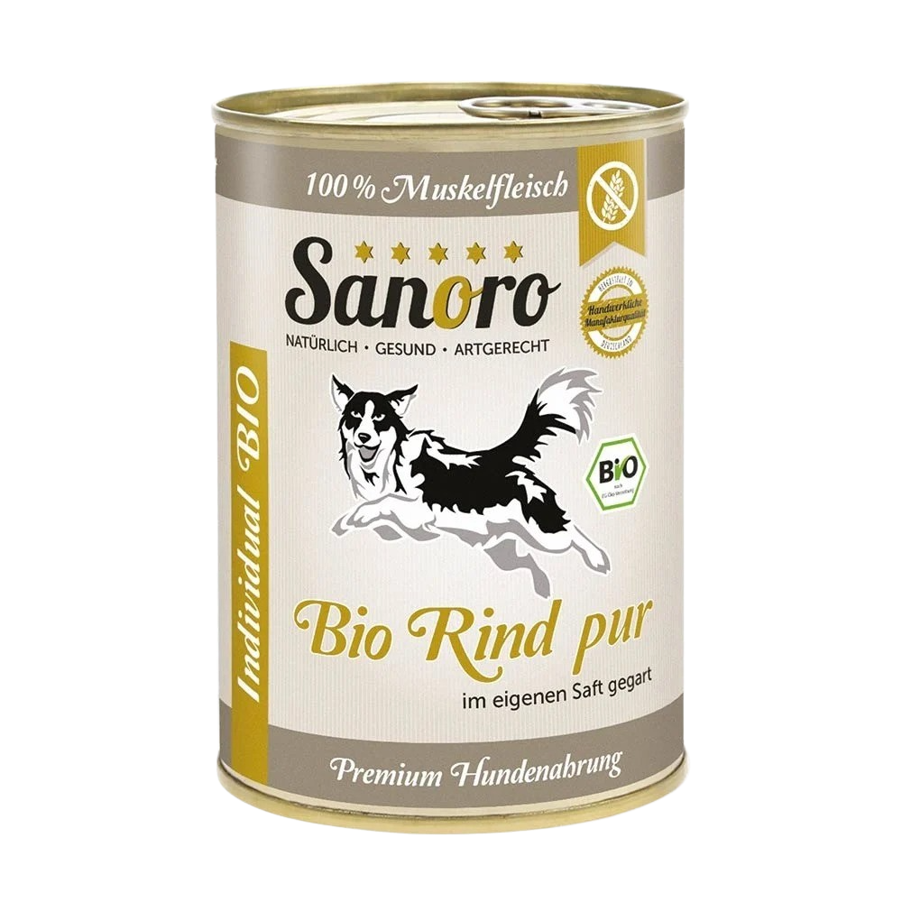 Sanoro Bio-Okse Pur – 100 % rent muskelkød fra bio-okse, monoprotein