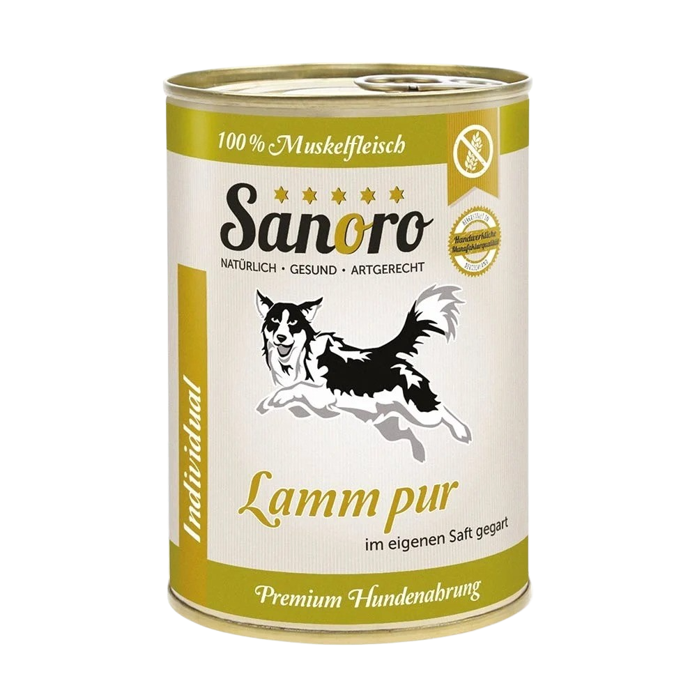 Sanoro Lam og Får Pur – 100 % rent muskelkød fra lam og får