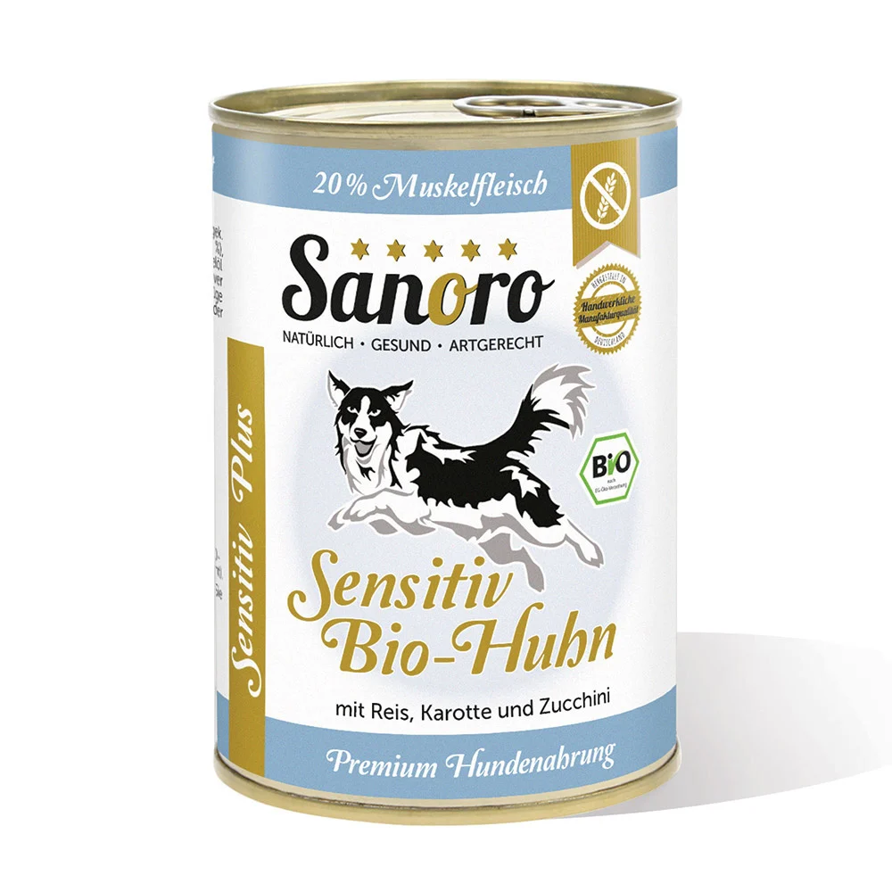 Sanoro Sensitiv PLUS Bio-Kylling med ris – purinfattigt og fedtberiget